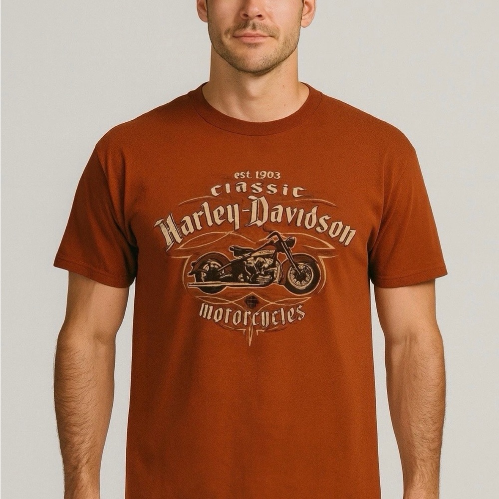 Harley-Davidson Men's Rust Graphic Tee